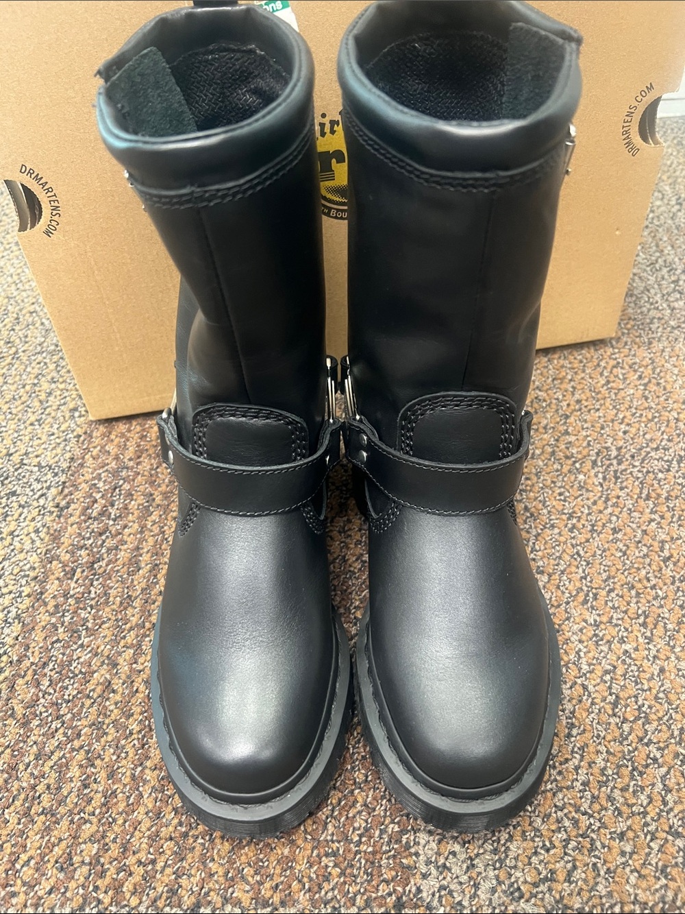 Dr Martens Anistone Hi Leather Biker Boots New in Box EU 36 Women 5 - Picture 5 of 8